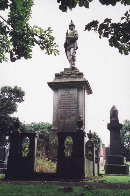 Low Moor explosion 1916 – Memorial to Low Moor Firemen Scholemoor Cemetery Lidget Green